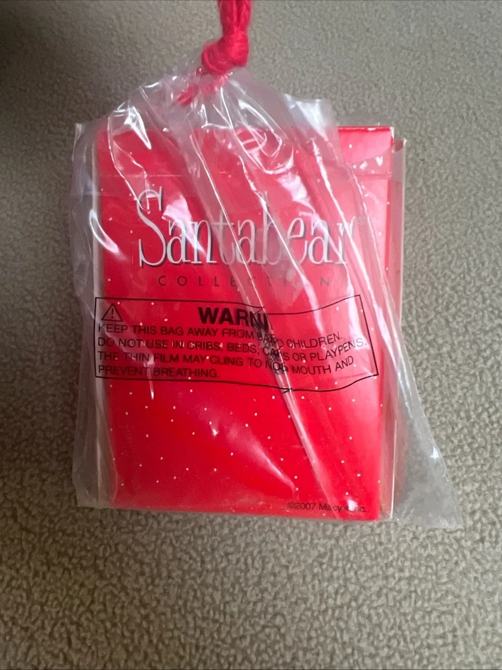 2007 Macy's Santabear Collection PJs Teddy Bear W/ Collectible Cards. 16